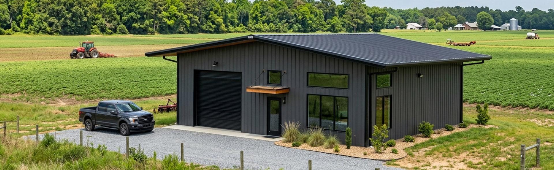 Metal outbuilding by a barndominium builder in Waveland MS