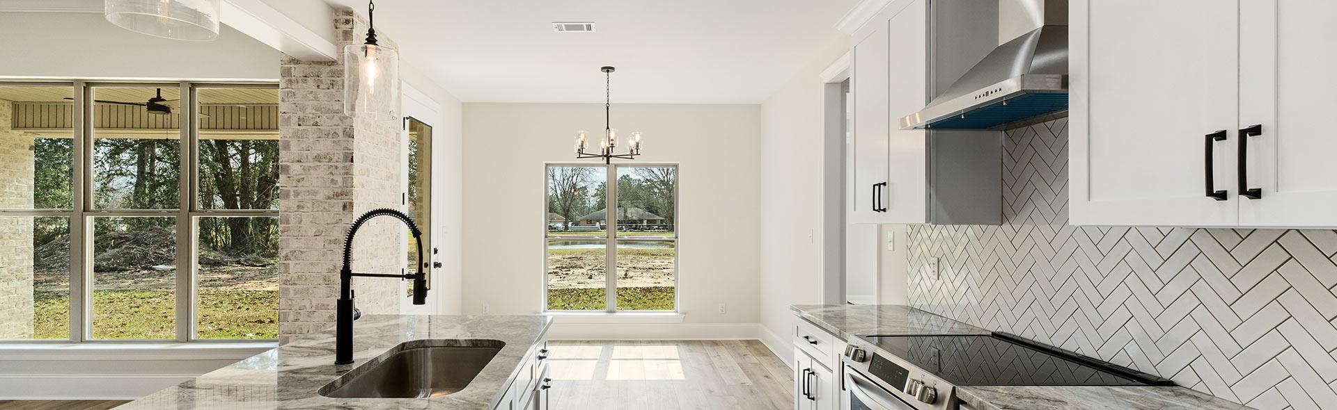 Kitchen and dining area after home remodeling in Diamondhead MS