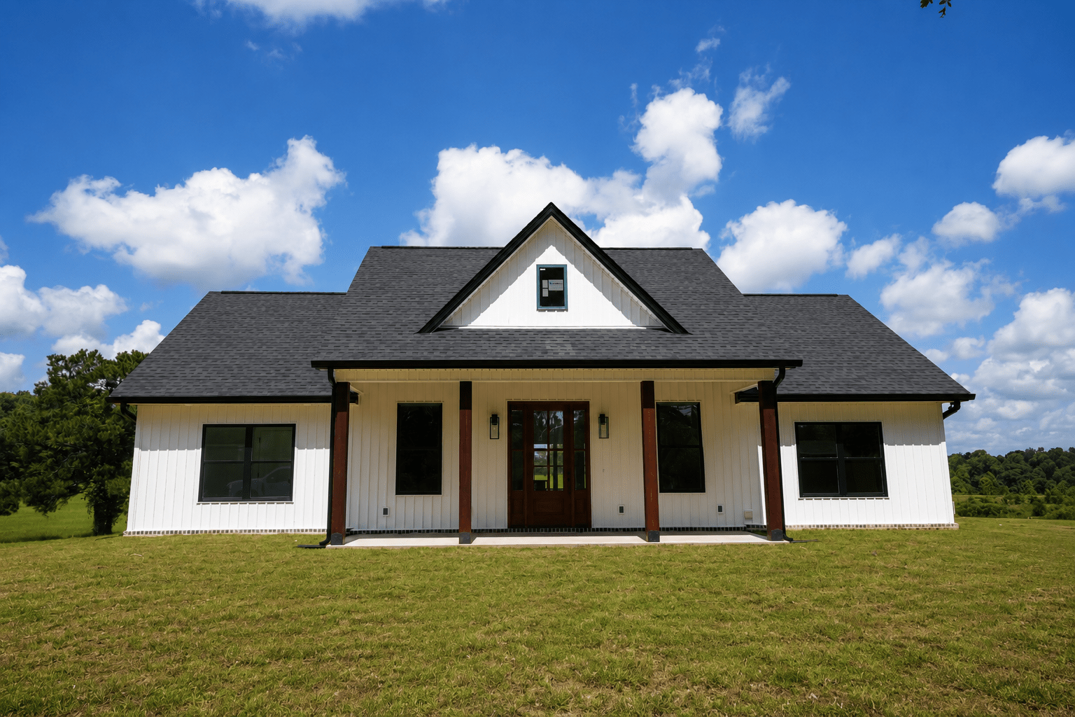 A Modern Farmhouse built by a custom home builder in Carriere, MS